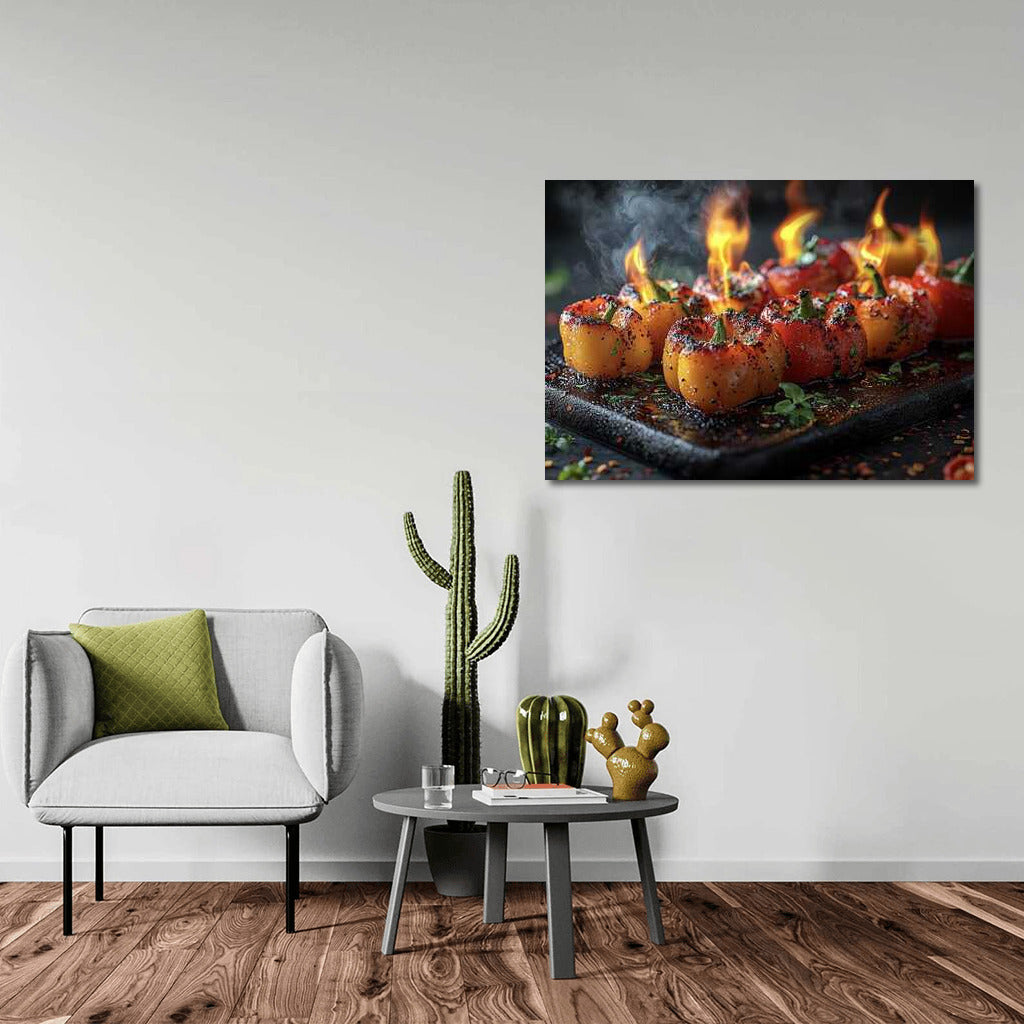 Spicy Flame: Roasted Peppers for the Kitchen
