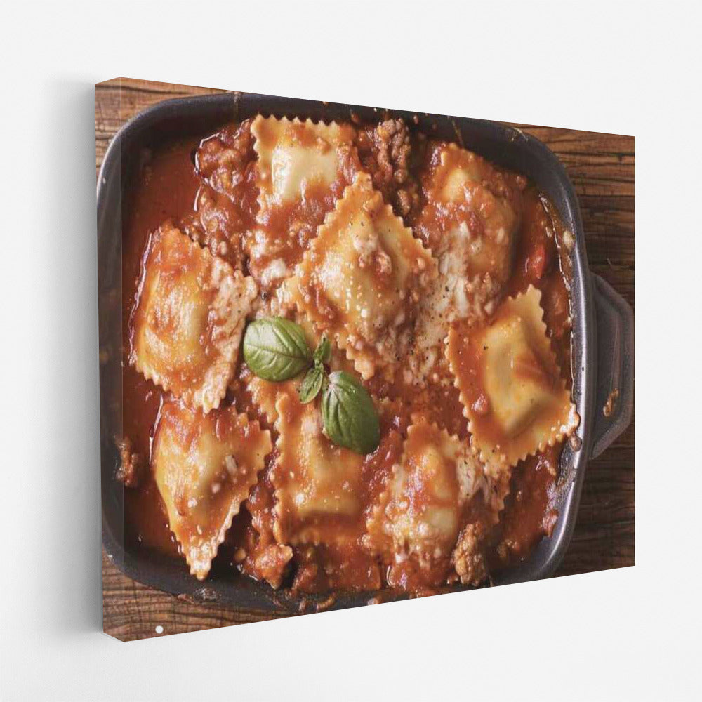 Ravioli in Tomato Sauce: Italian Gastronomy on Your Wall