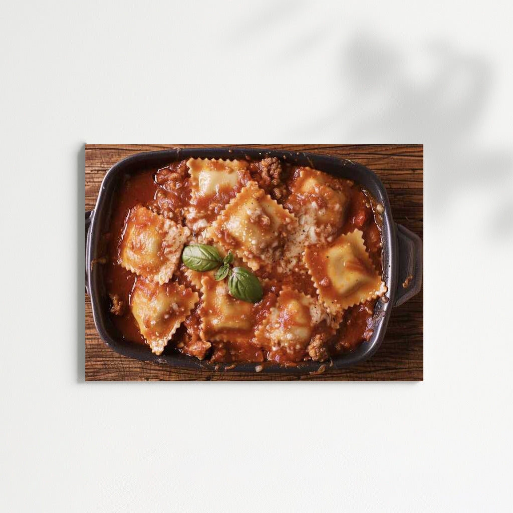 Ravioli in Tomato Sauce: Italian Gastronomy on Your Wall