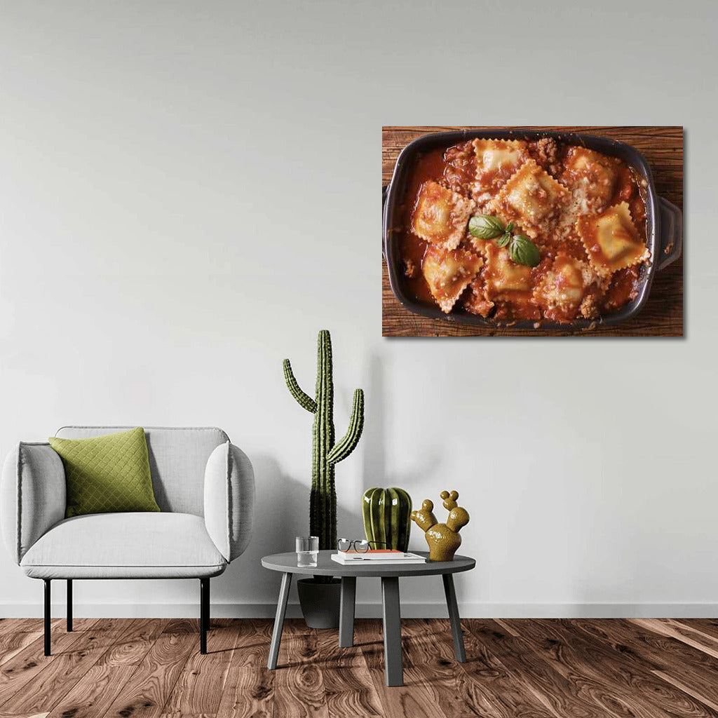 Ravioli in Tomato Sauce: Italian Gastronomy on Your Wall