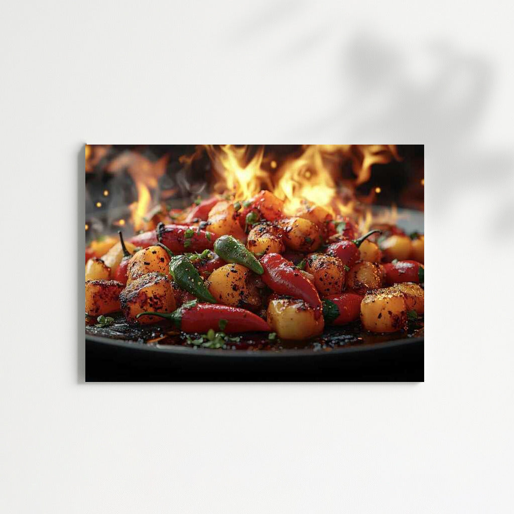 Fire Peppers: A Spicy Dance of Vegetables