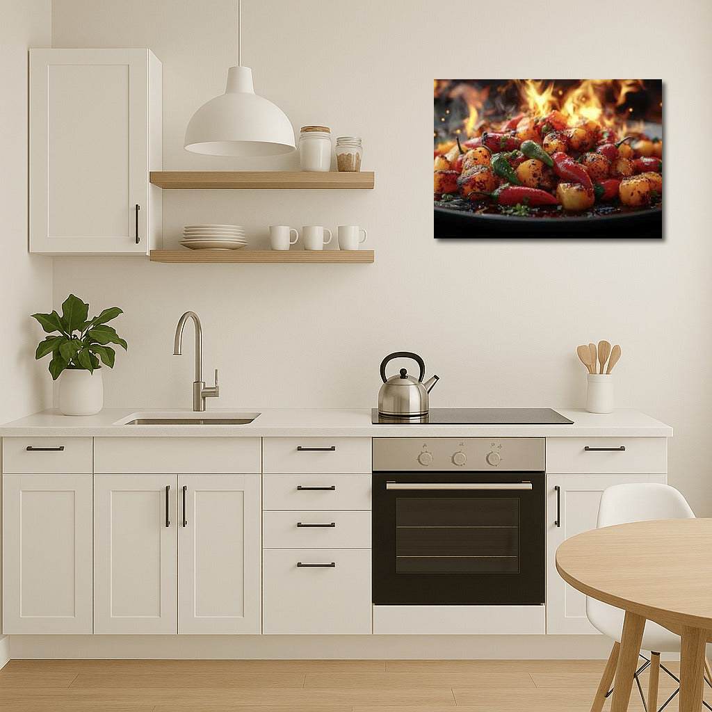 Fire Peppers: A Spicy Dance of Vegetables