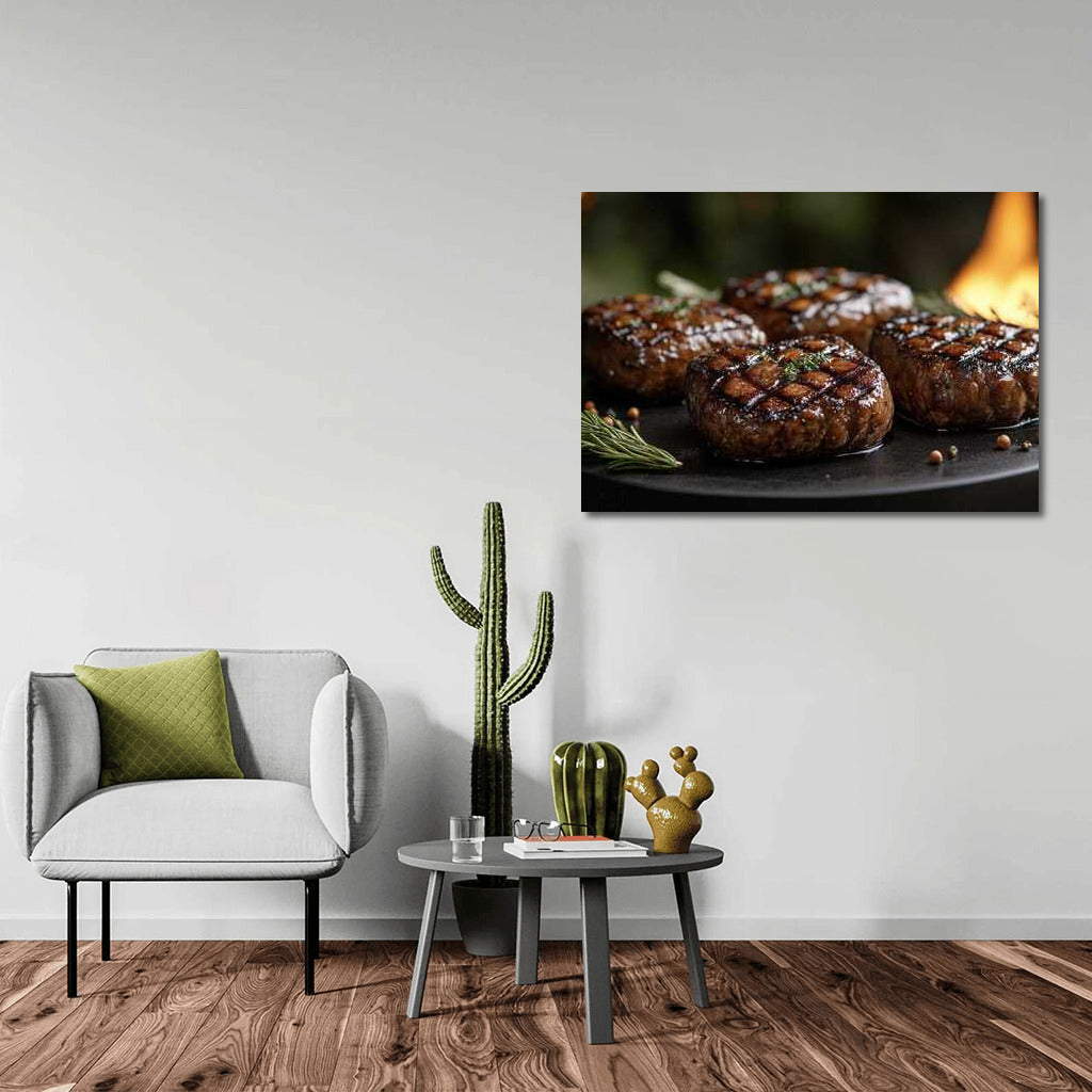 Gourmet Symphony: Juicy Steaks for Wall Decor