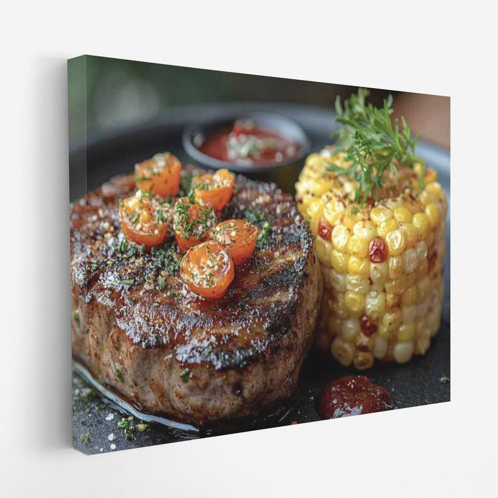 Gourmet Steak with Red Pepper: Spicy Elegance for Your Interior