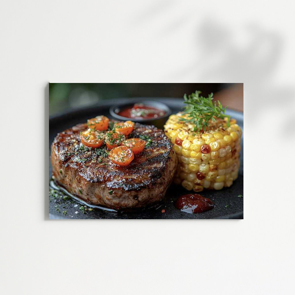 Gourmet Steak with Red Pepper: Spicy Elegance for Your Interior