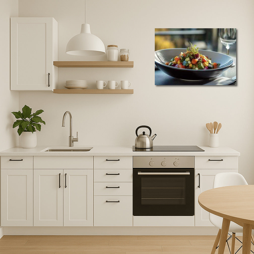 Vibrant Explosion of Vegetable Salad: Freshness and Color on Your Wall