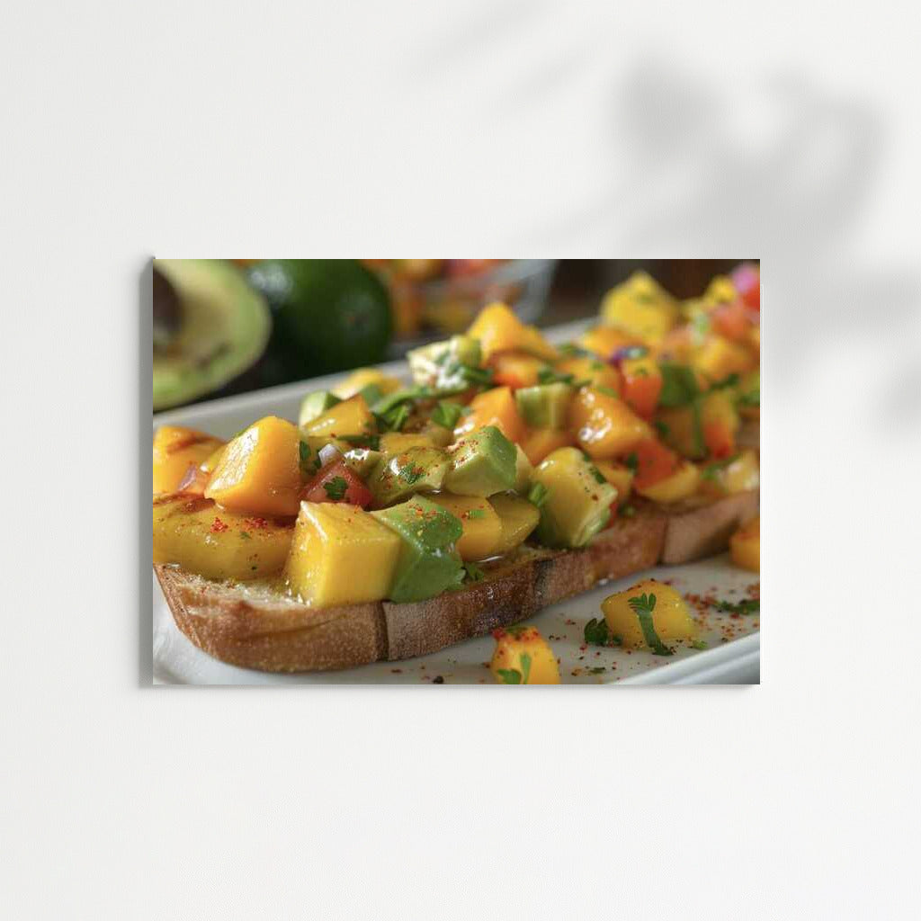 Bright Sandwich: Toast with Mango and Avocado