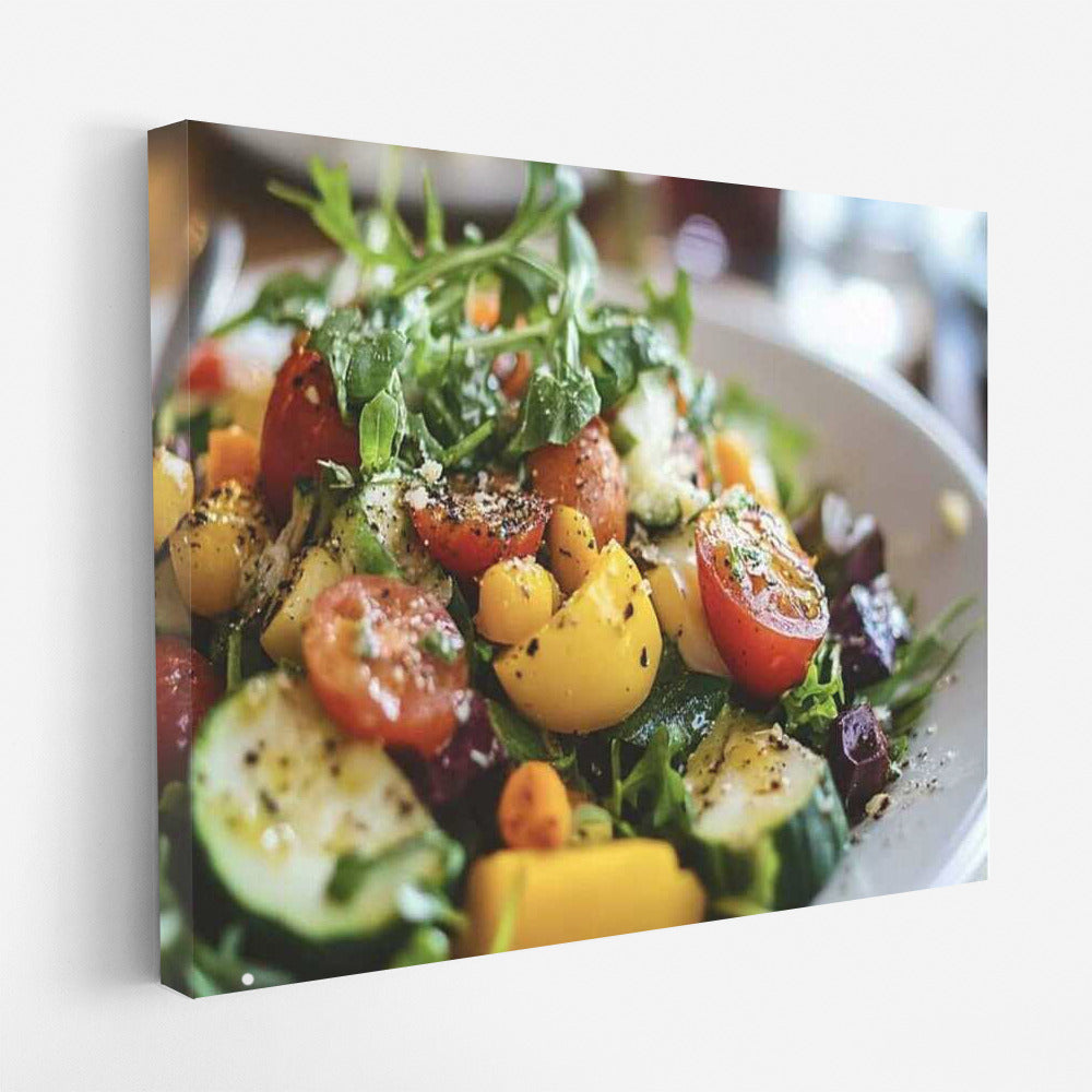 Freshness of Vegetable Salad: Bright Colors of Nature