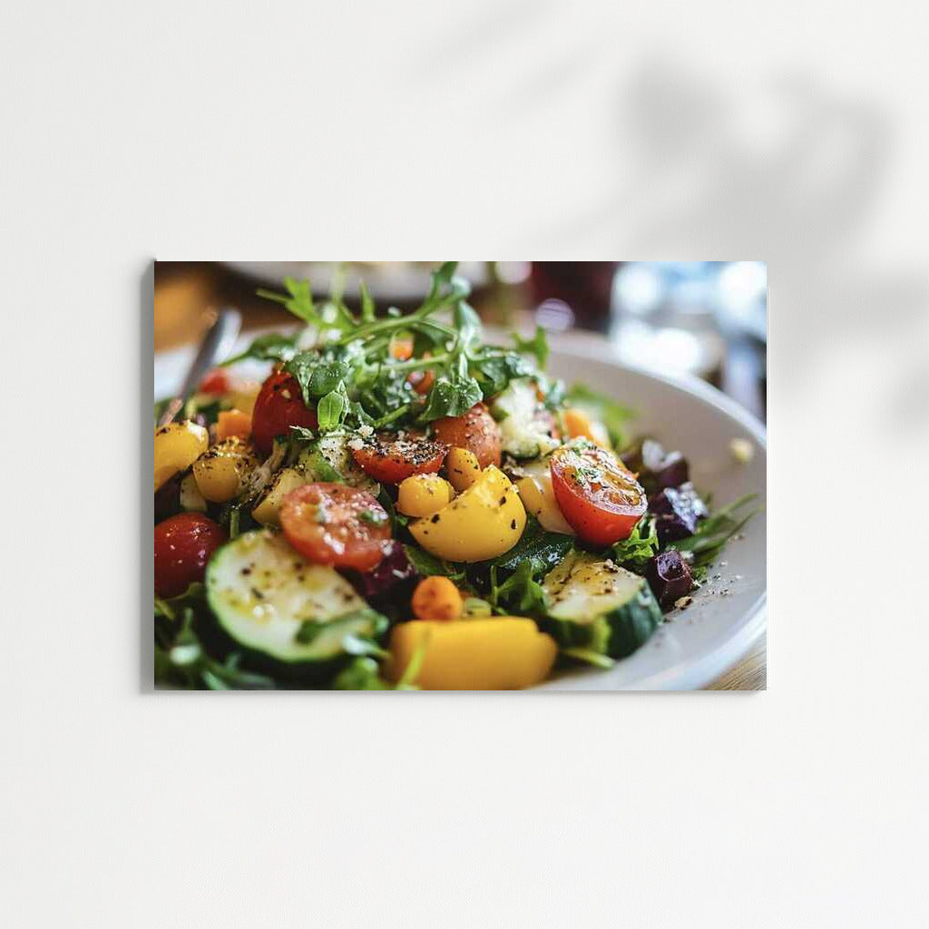 Freshness of Vegetable Salad: Bright Colors of Nature