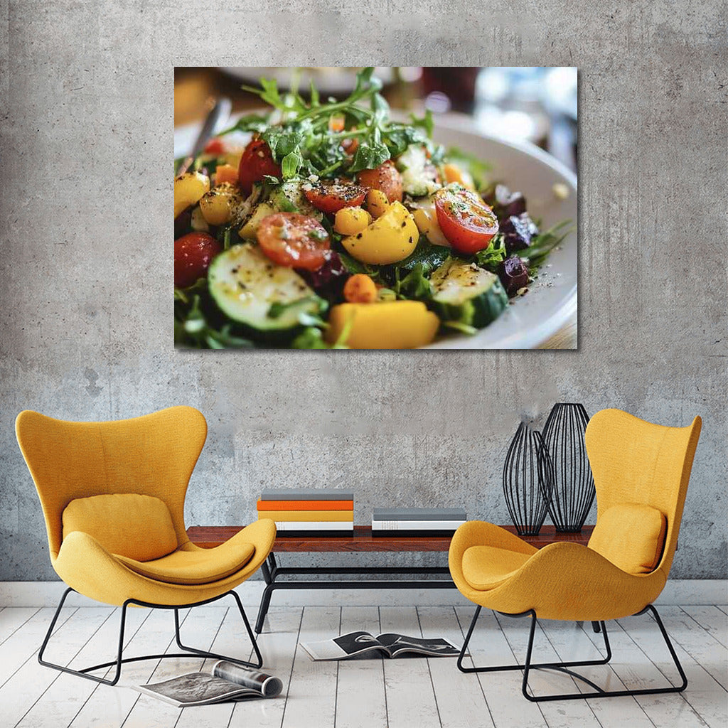 Freshness of Vegetable Salad: Bright Colors of Nature