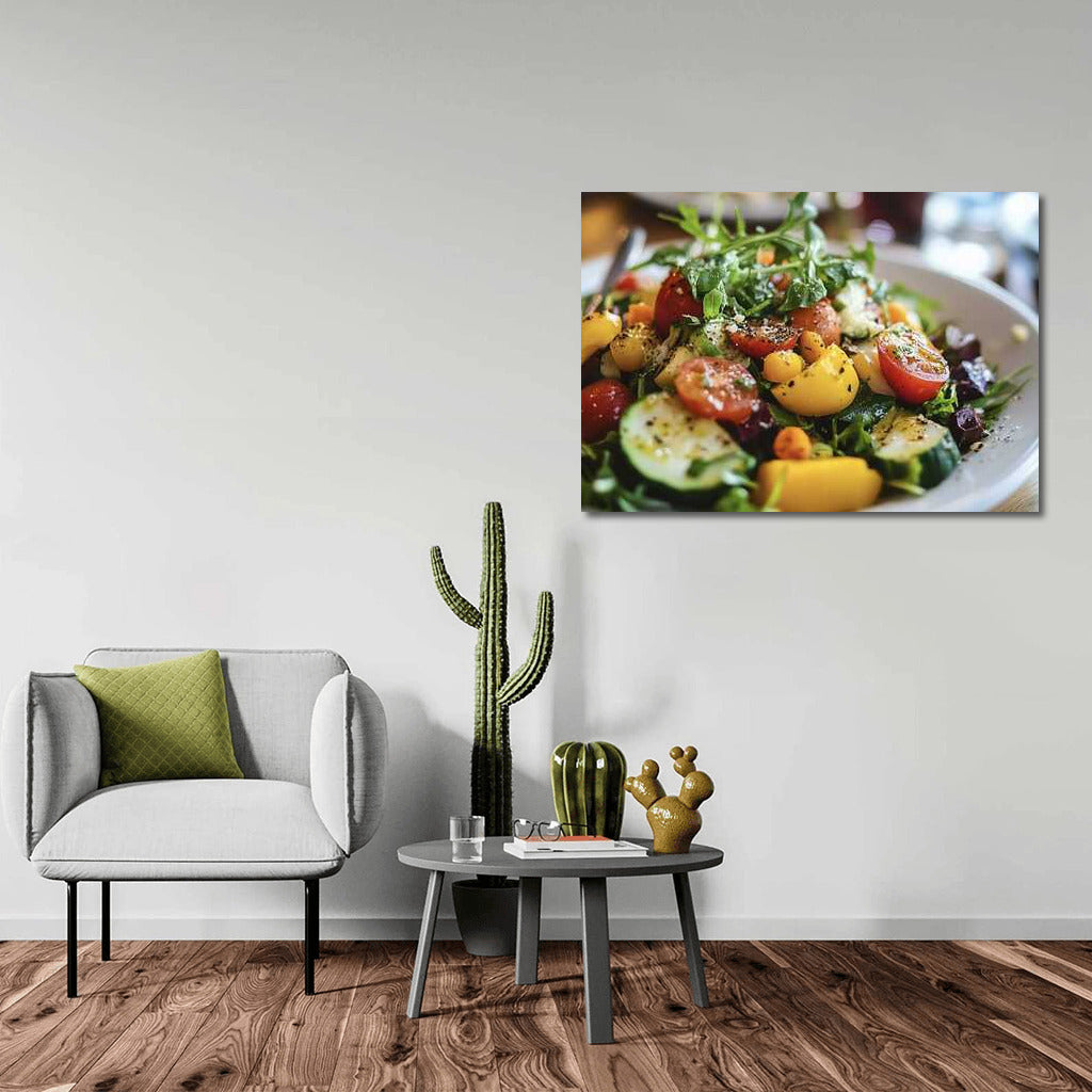 Freshness of Vegetable Salad: Bright Colors of Nature