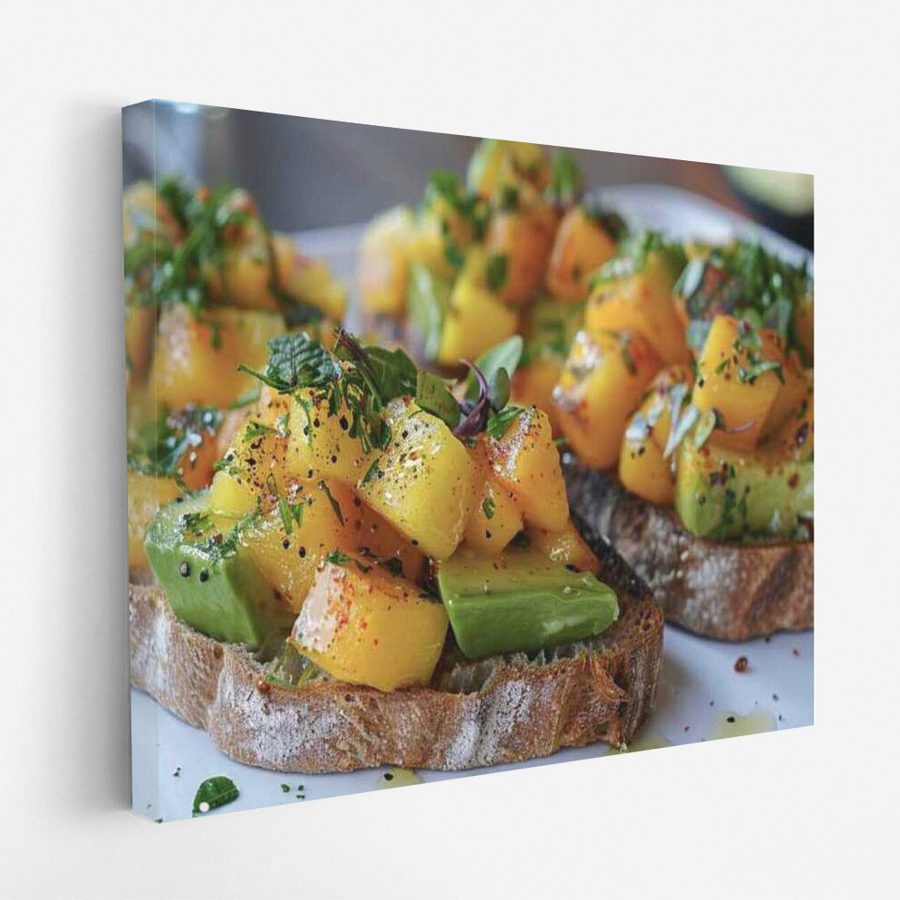 Sunny Toasts with Mango and Avocado