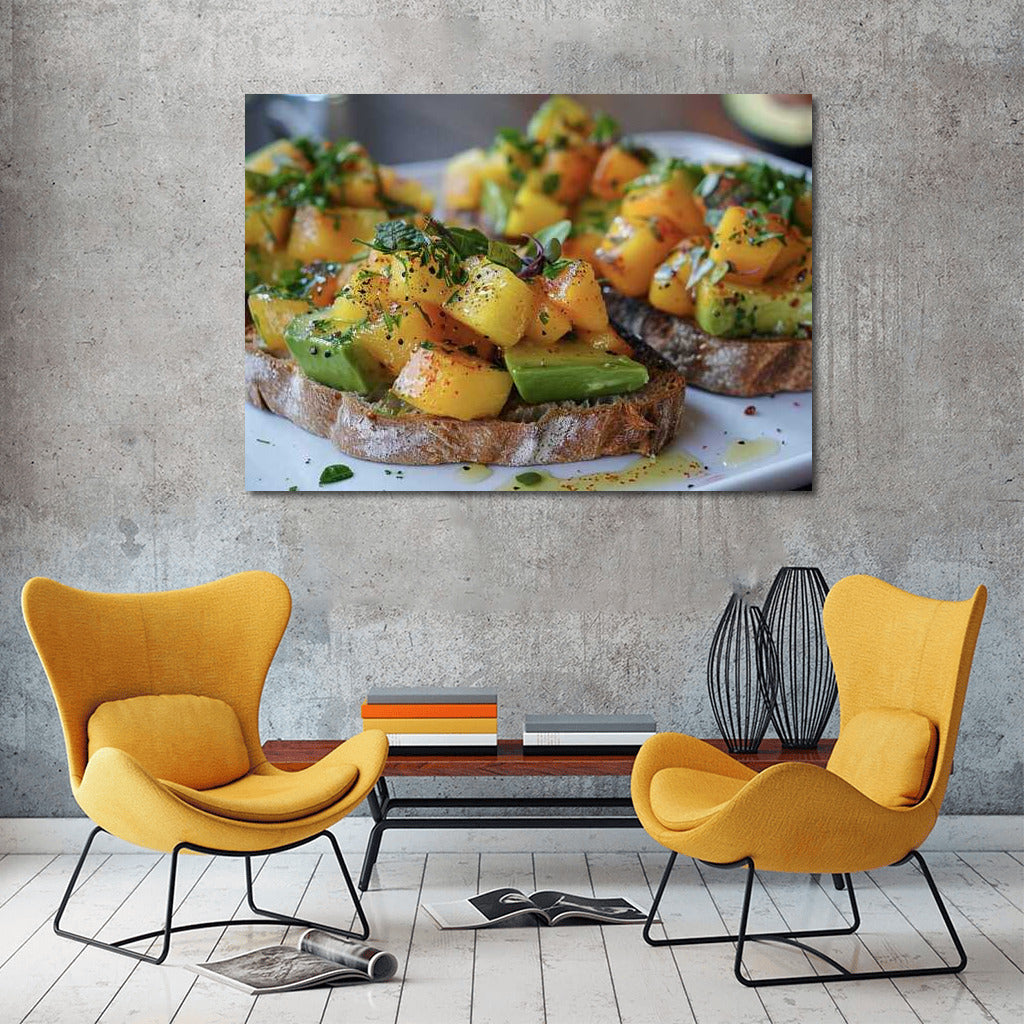 Sunny Toasts with Mango and Avocado