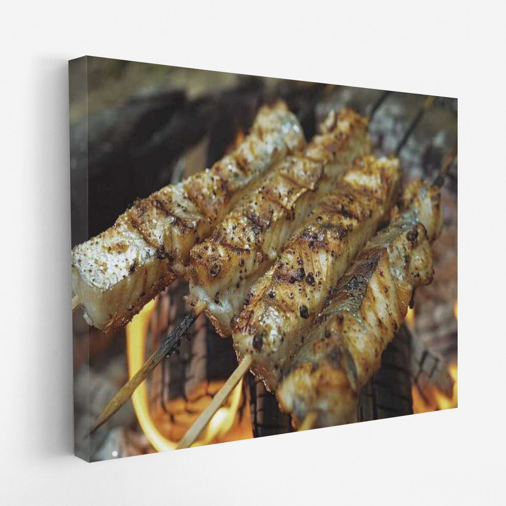 Fried River Fish: A Tasty Masterpiece on the Wall