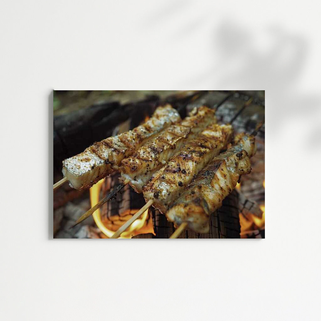 Fried River Fish: A Tasty Masterpiece on the Wall