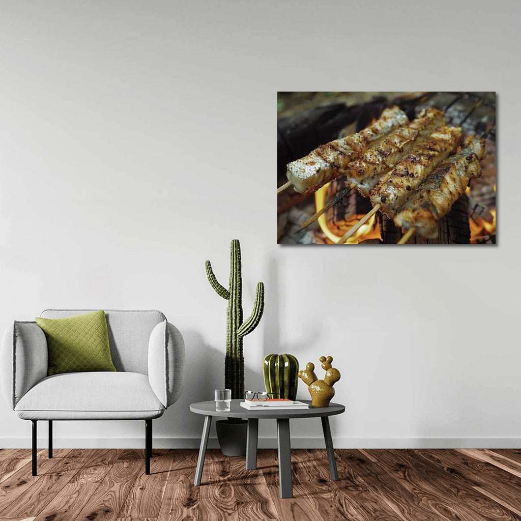 Fried River Fish: A Tasty Masterpiece on the Wall