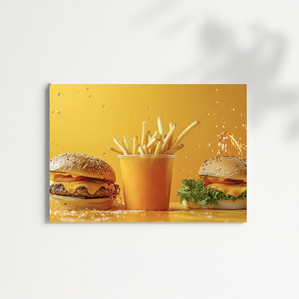 Gourmet Temptation: Juicy Burgers and Crispy Fries