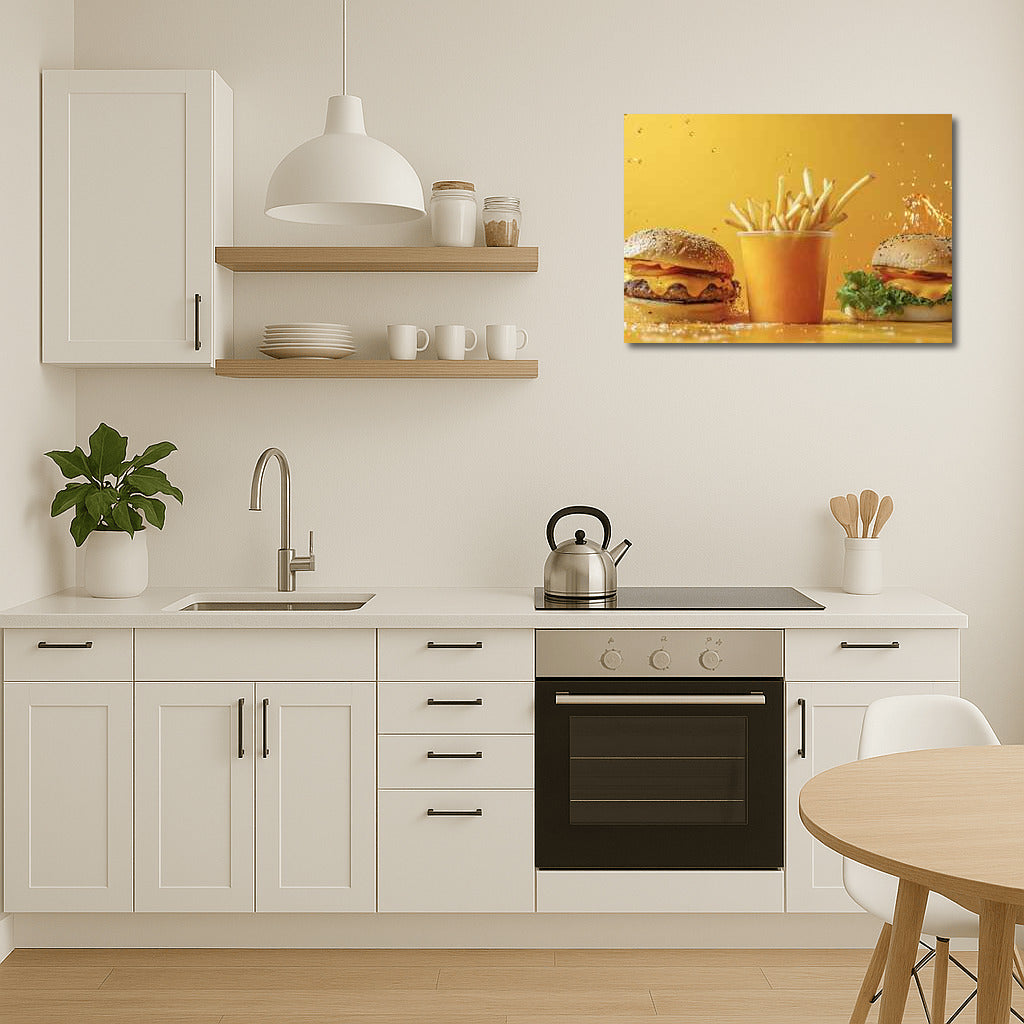 Gourmet Temptation: Juicy Burgers and Crispy Fries