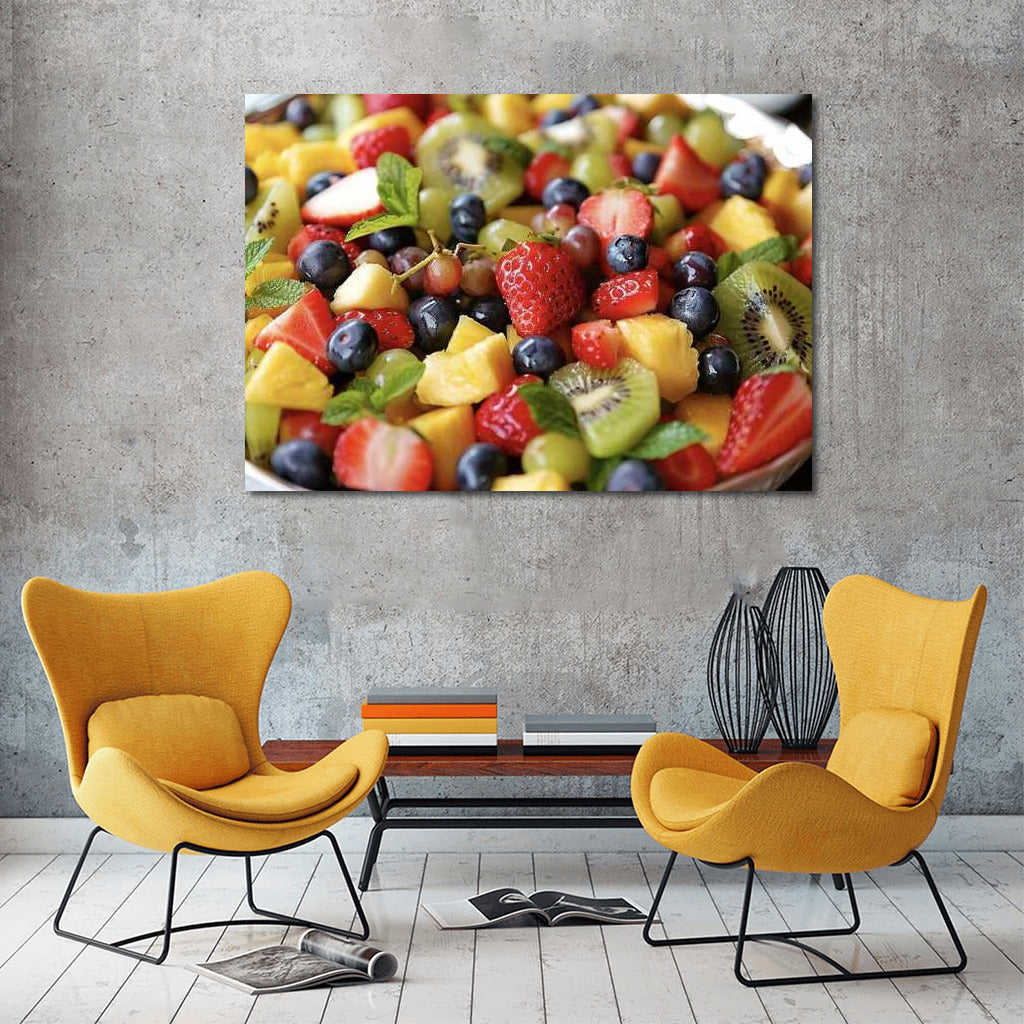 Floral Whirlwind: Juicy Fruit Salad for Interior