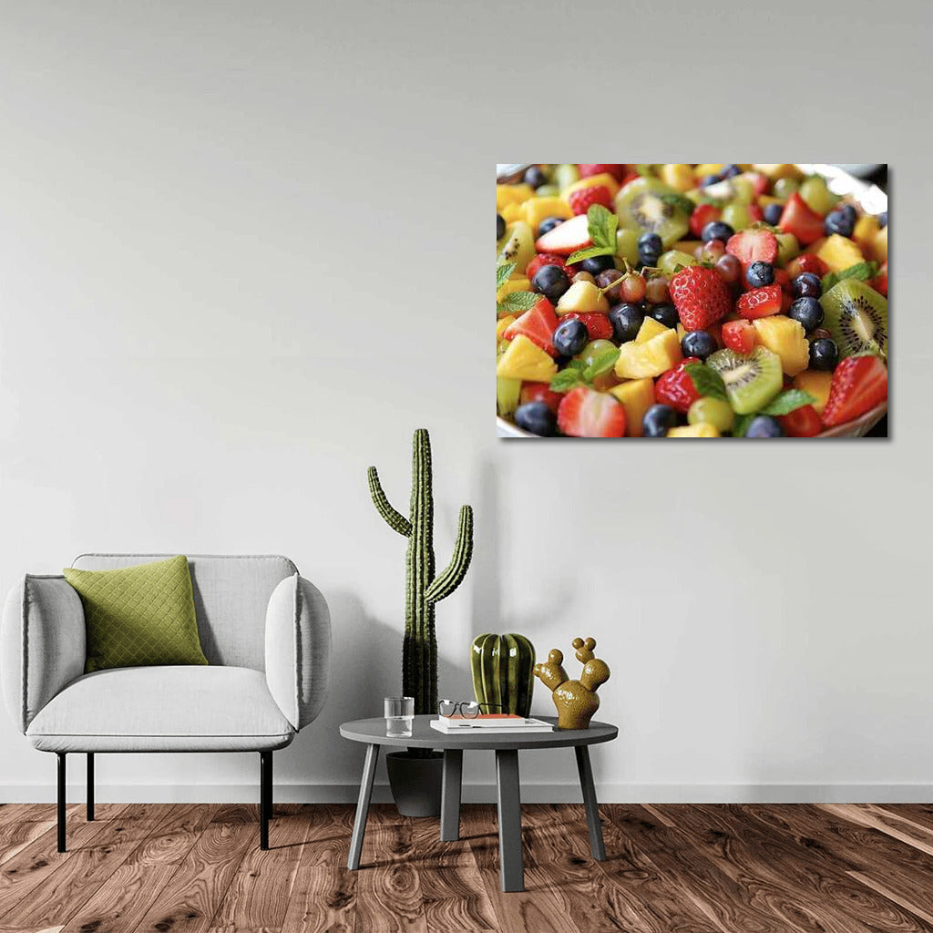 Floral Whirlwind: Juicy Fruit Salad for Interior
