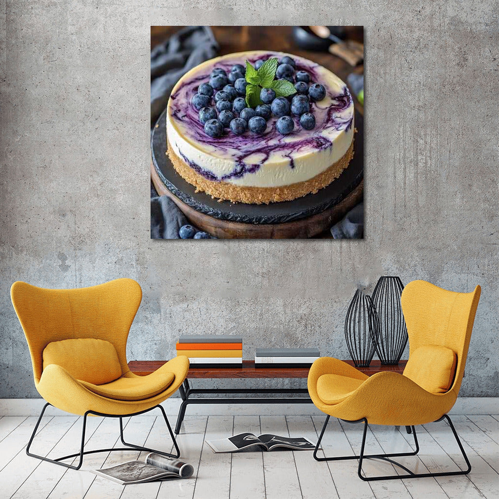 Sweet Temptation: Blueberry Cheesecake for Comfort and Appetite
