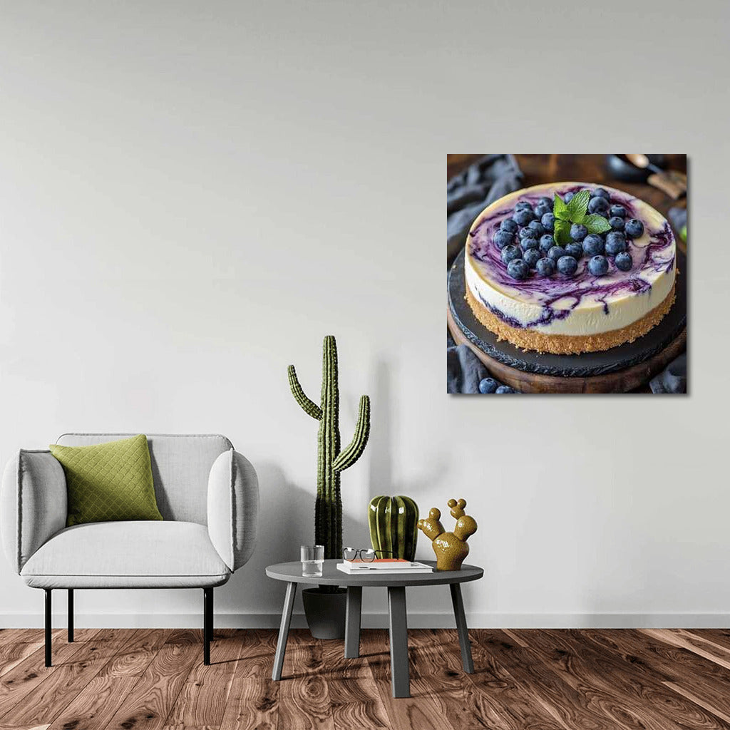 Sweet Temptation: Blueberry Cheesecake for Comfort and Appetite