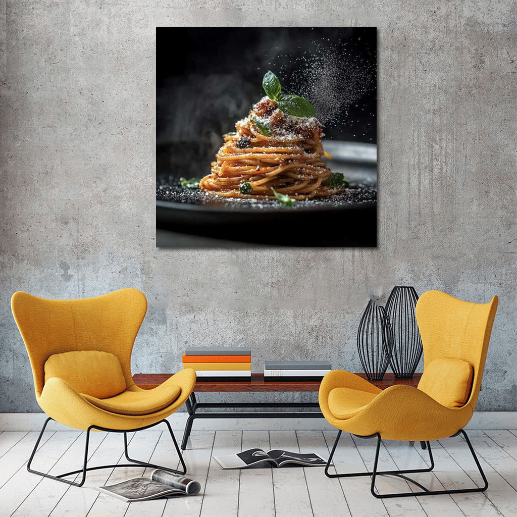 Italian Symphony: Spaghetti Carbonara on Your Wall