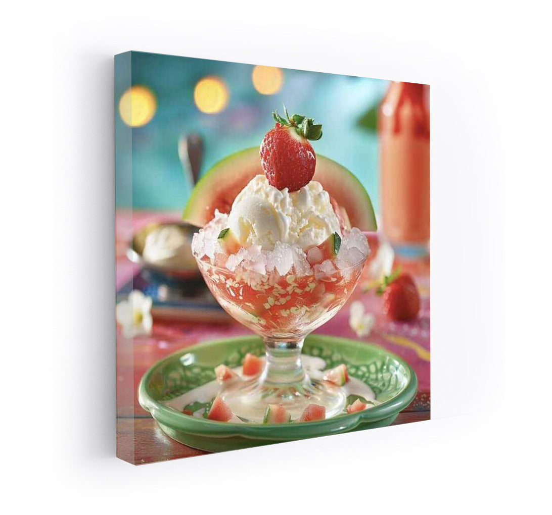Summer Fresh: Strawberry and Watermelon in Icy Freshness