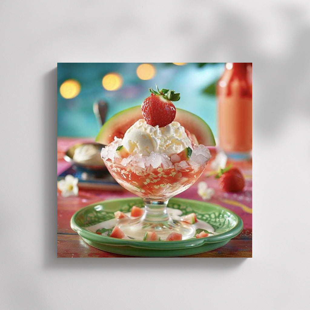 Summer Fresh: Strawberry and Watermelon in Icy Freshness