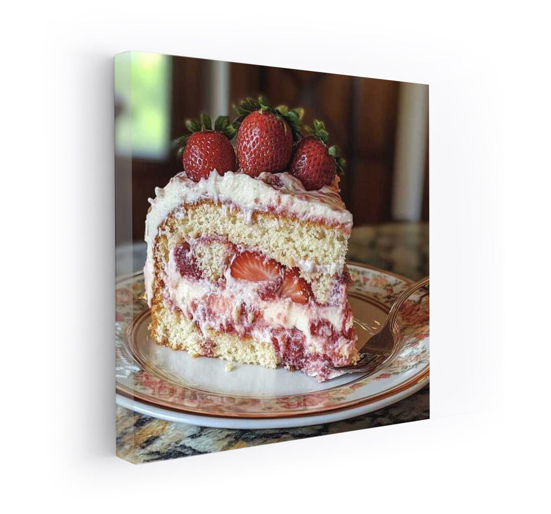 Sweet Temptation: Strawberry Cake for Interior