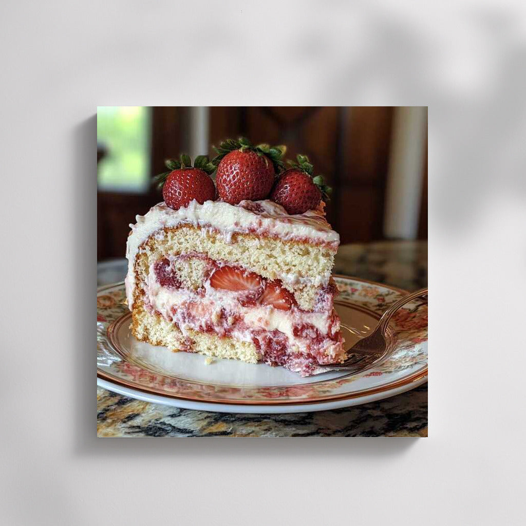 Sweet Temptation: Strawberry Cake for Interior