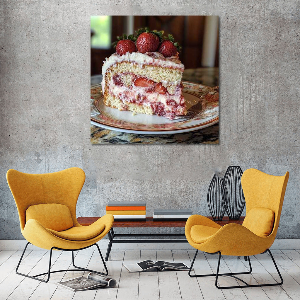 Sweet Temptation: Strawberry Cake for Interior
