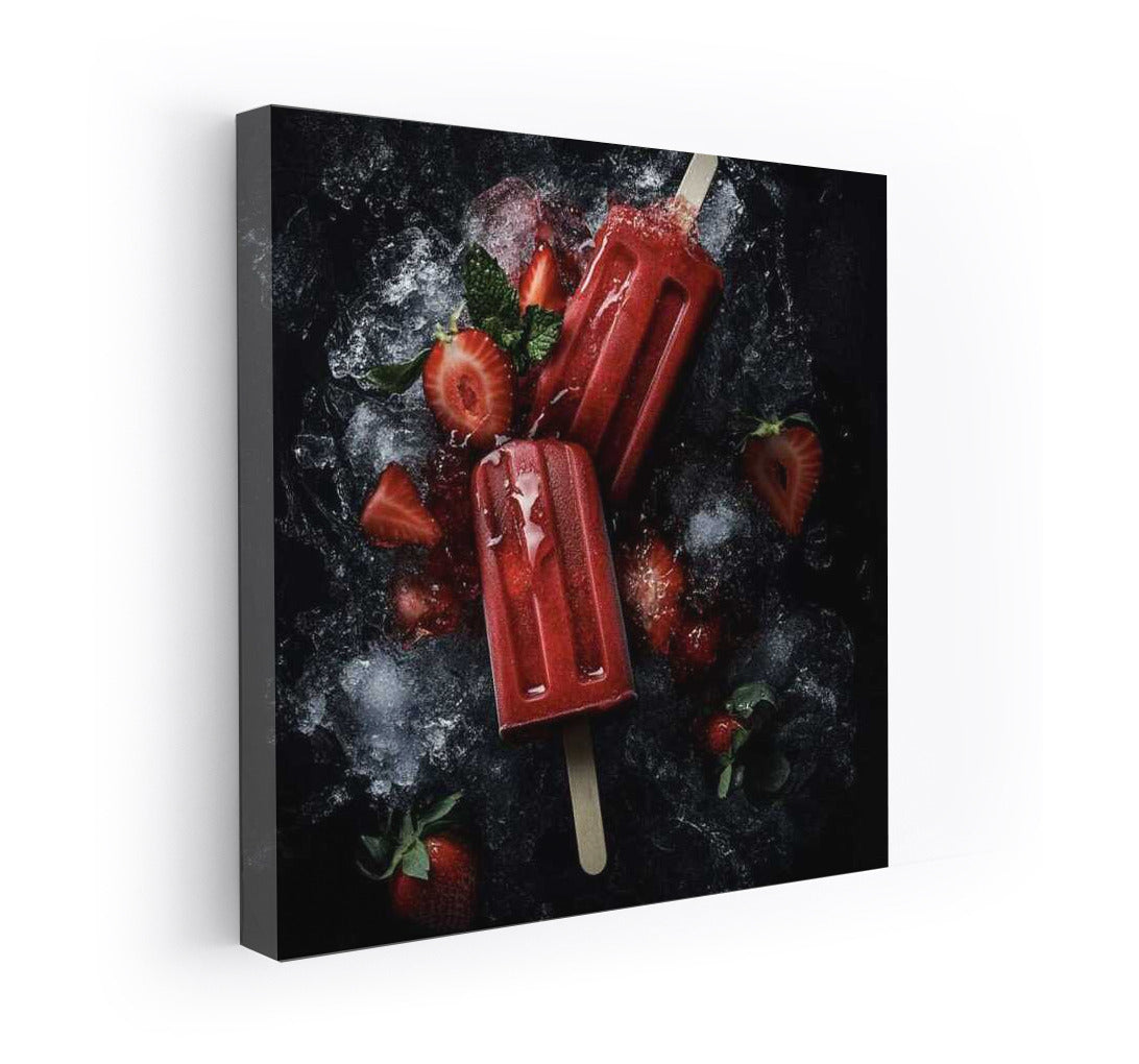 Vibrant Strawberry Ice Cream: Sweet Delight for the Interior