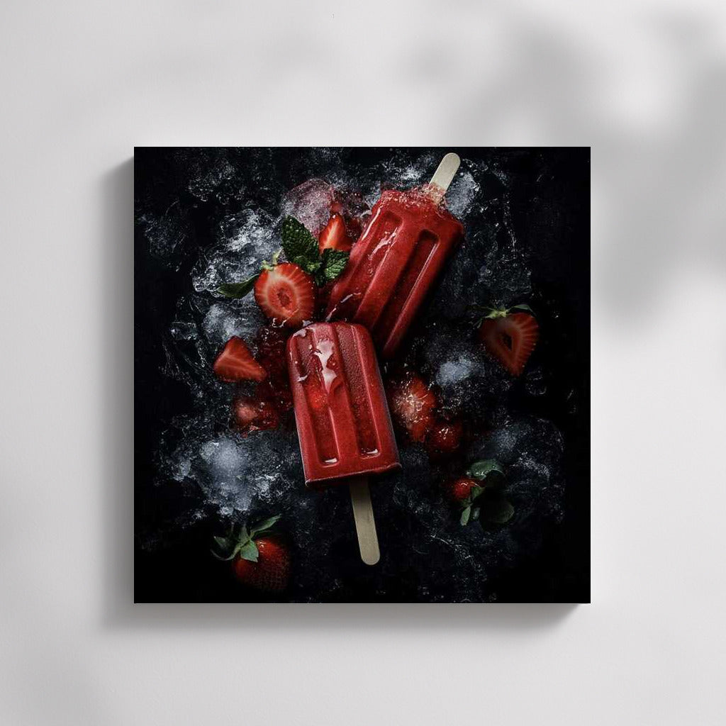 Vibrant Strawberry Ice Cream: Sweet Delight for the Interior