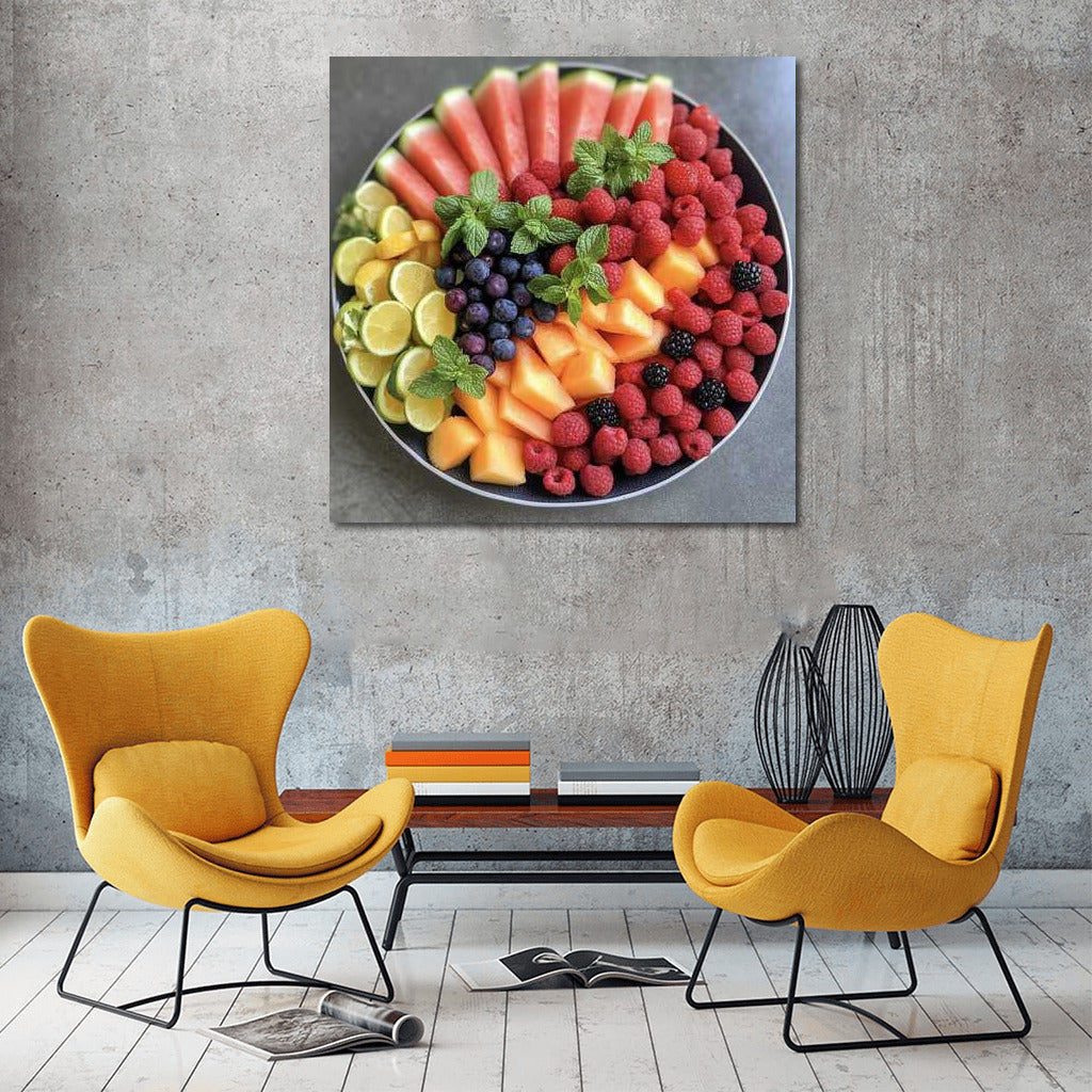 Symphony of Summer Fruits: Juicy Plate for Interior