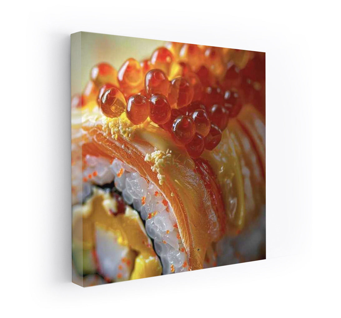 Harmony of Taste: Sushi Roll in Flowers