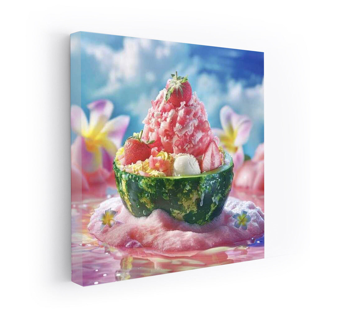 Summer Watermelon Sorbet with Strawberries: A Refreshing Delight