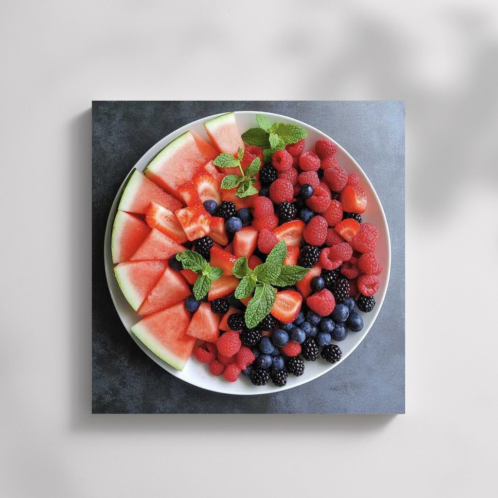 Juicy Summer: Berry-Watermelon Wall Dessert