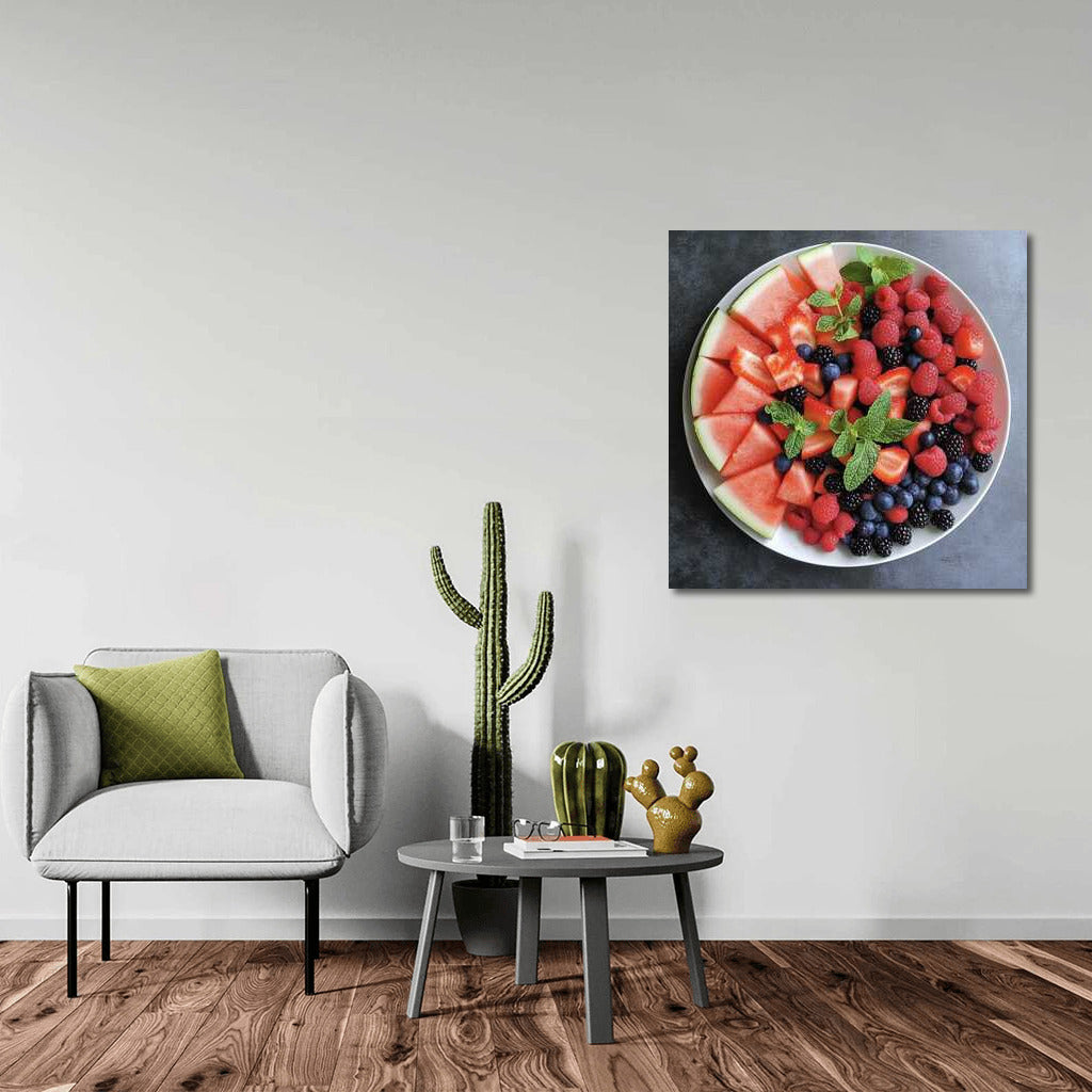 Juicy Summer: Berry-Watermelon Wall Dessert