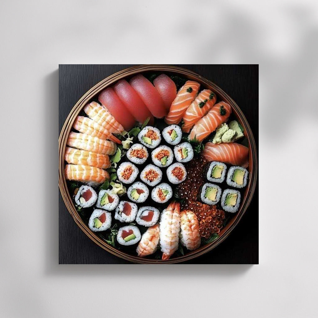 Sushi Platter: Aesthetics of Taste on Your Wall