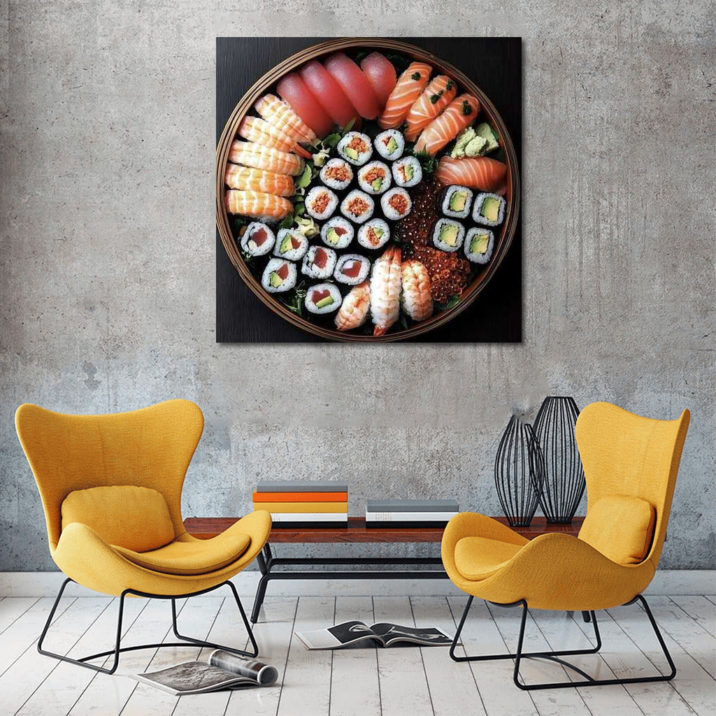 Sushi Platter: Aesthetics of Taste on Your Wall