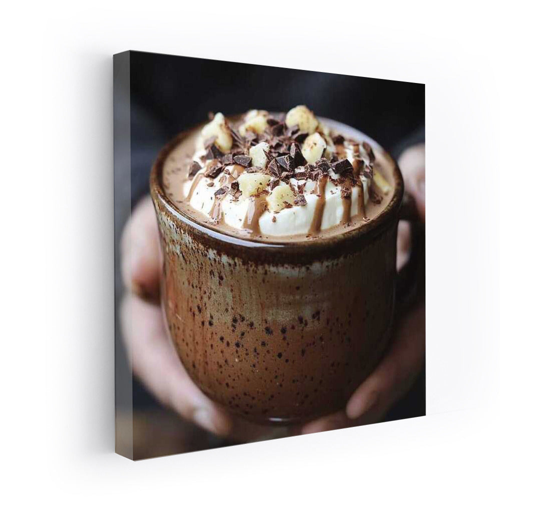 Hot Chocolate with Nuts and Crumbs: Comfort in a Mug