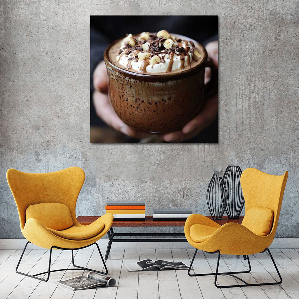 Hot Chocolate with Nuts and Crumbs: Comfort in a Mug