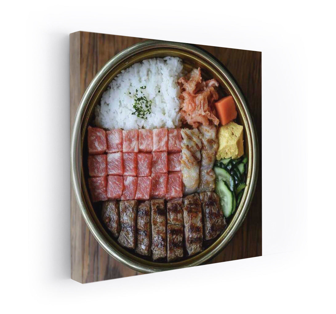 Gastronomic Symphony: Meat and Rice on a Plate