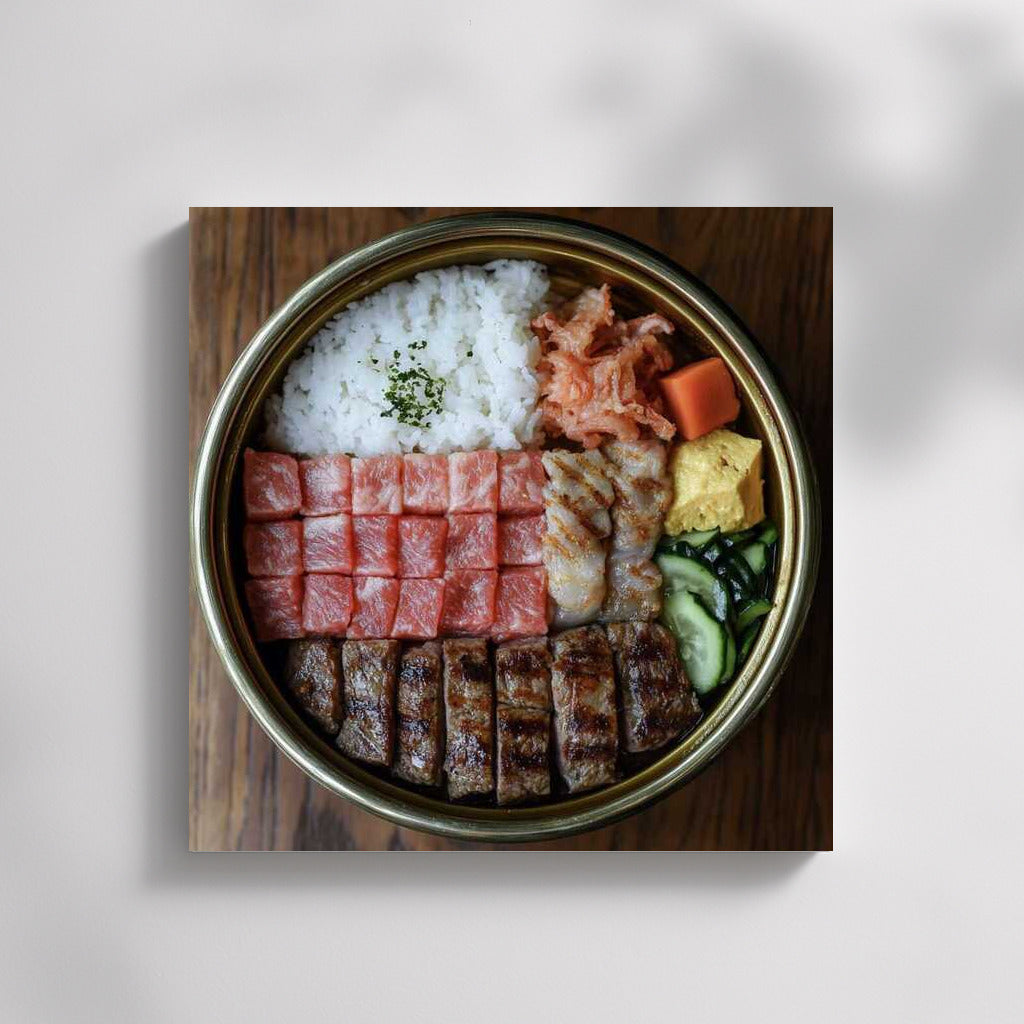 Gastronomic Symphony: Meat and Rice on a Plate