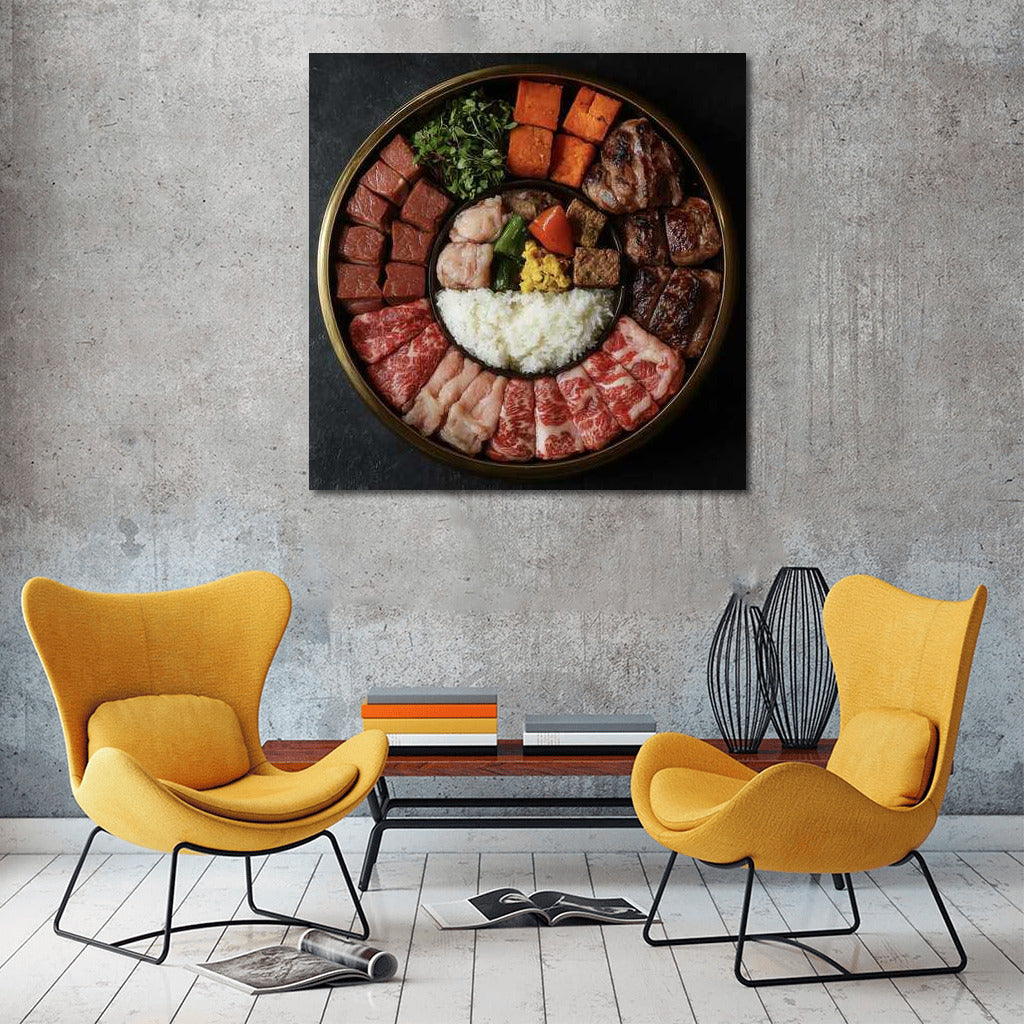 Meat Festival: A Mouthwatering Wall Treat for the Kitchen