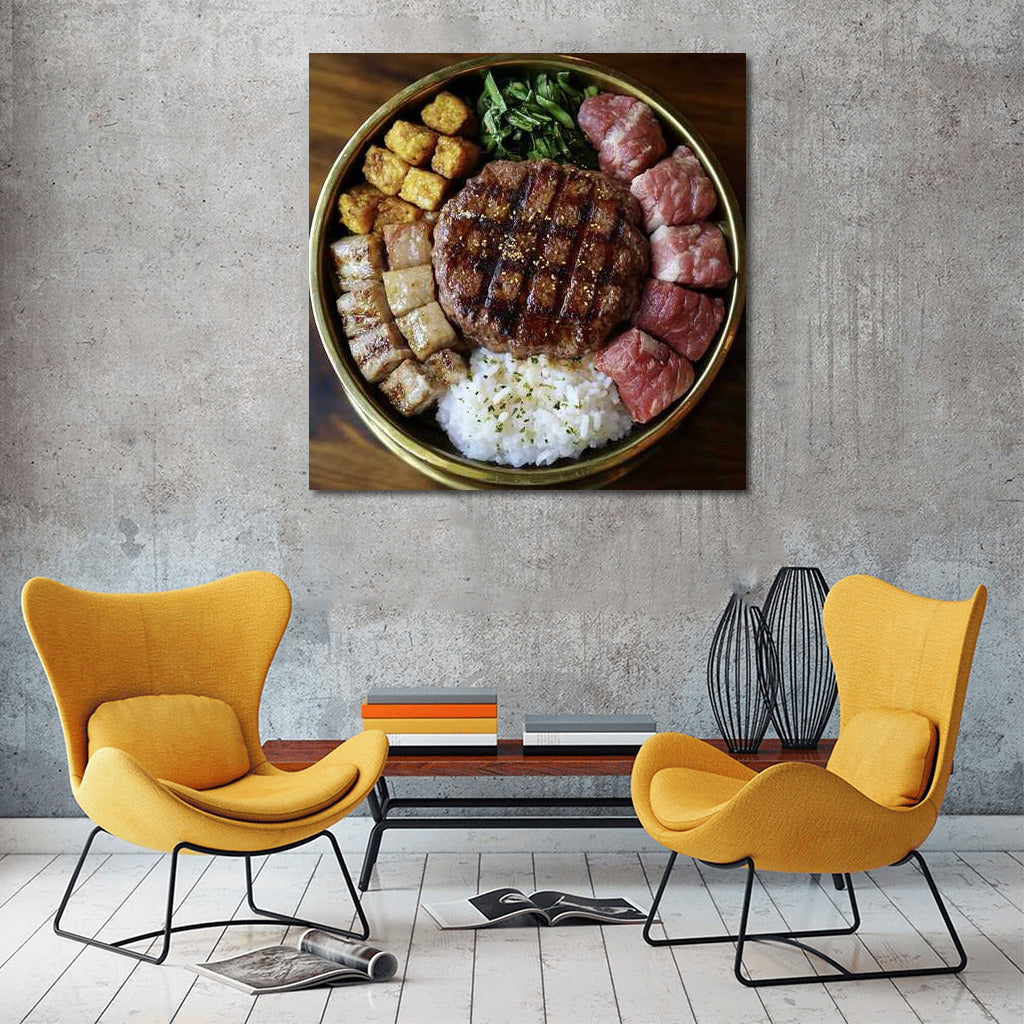 Gourmet Mix: Meat and Rice for Inspiration