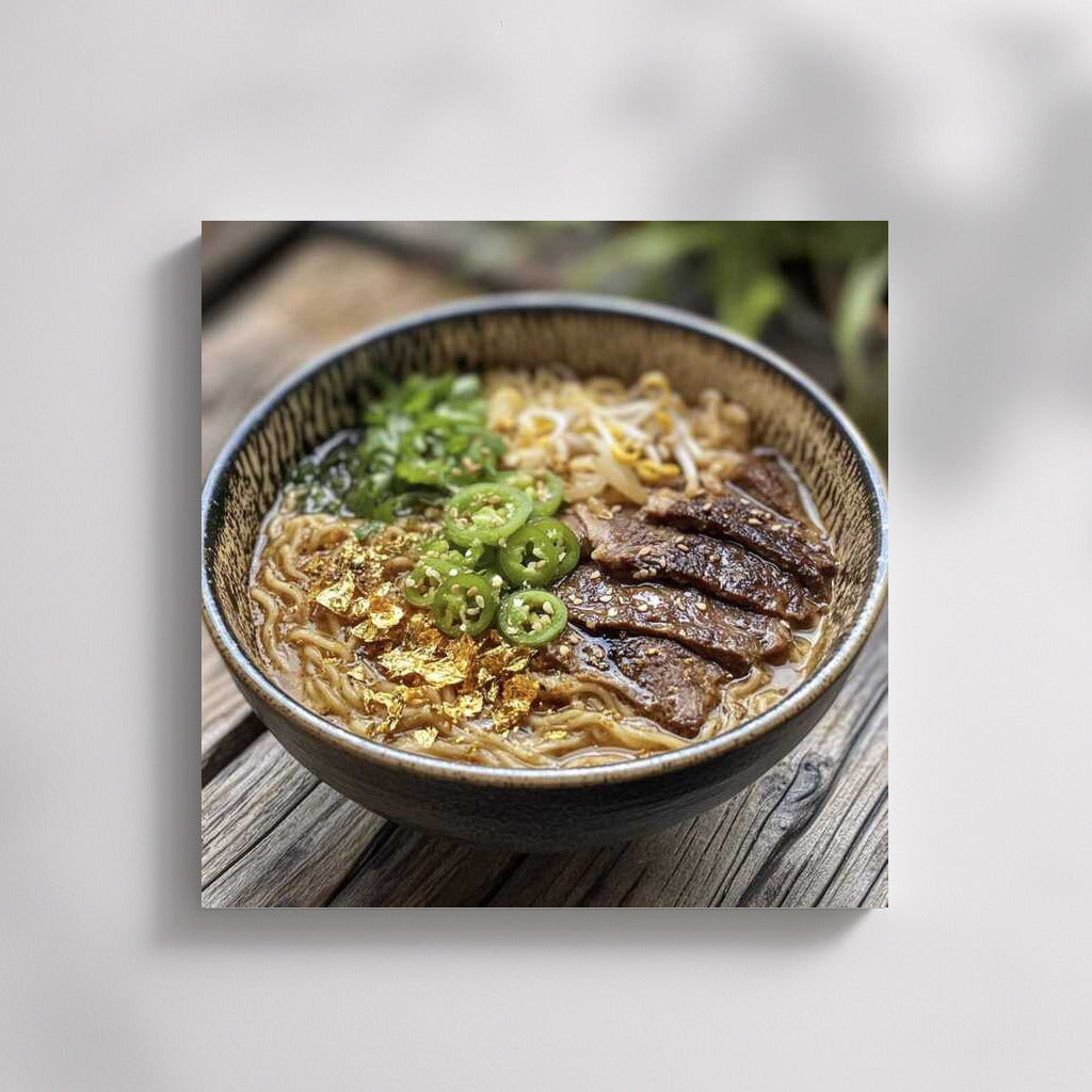 Golden Ramen: Gourmet Fantasy for Interior