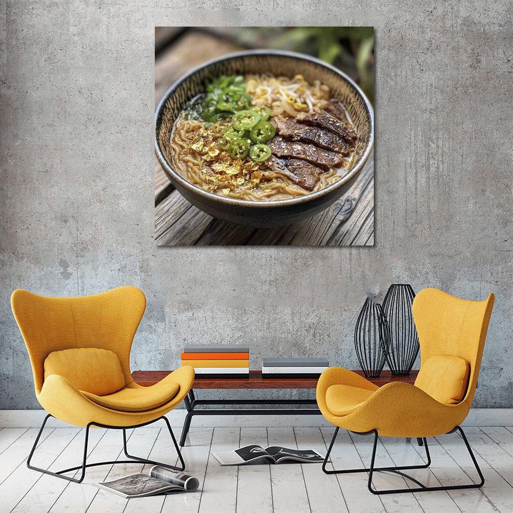 Golden Ramen: Gourmet Fantasy for Interior