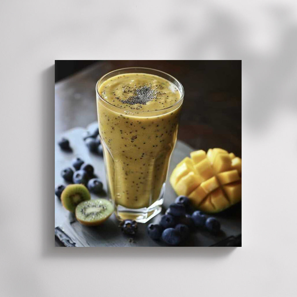 Mango Smoothie with Berries: Vitamin Explosion for the Interior